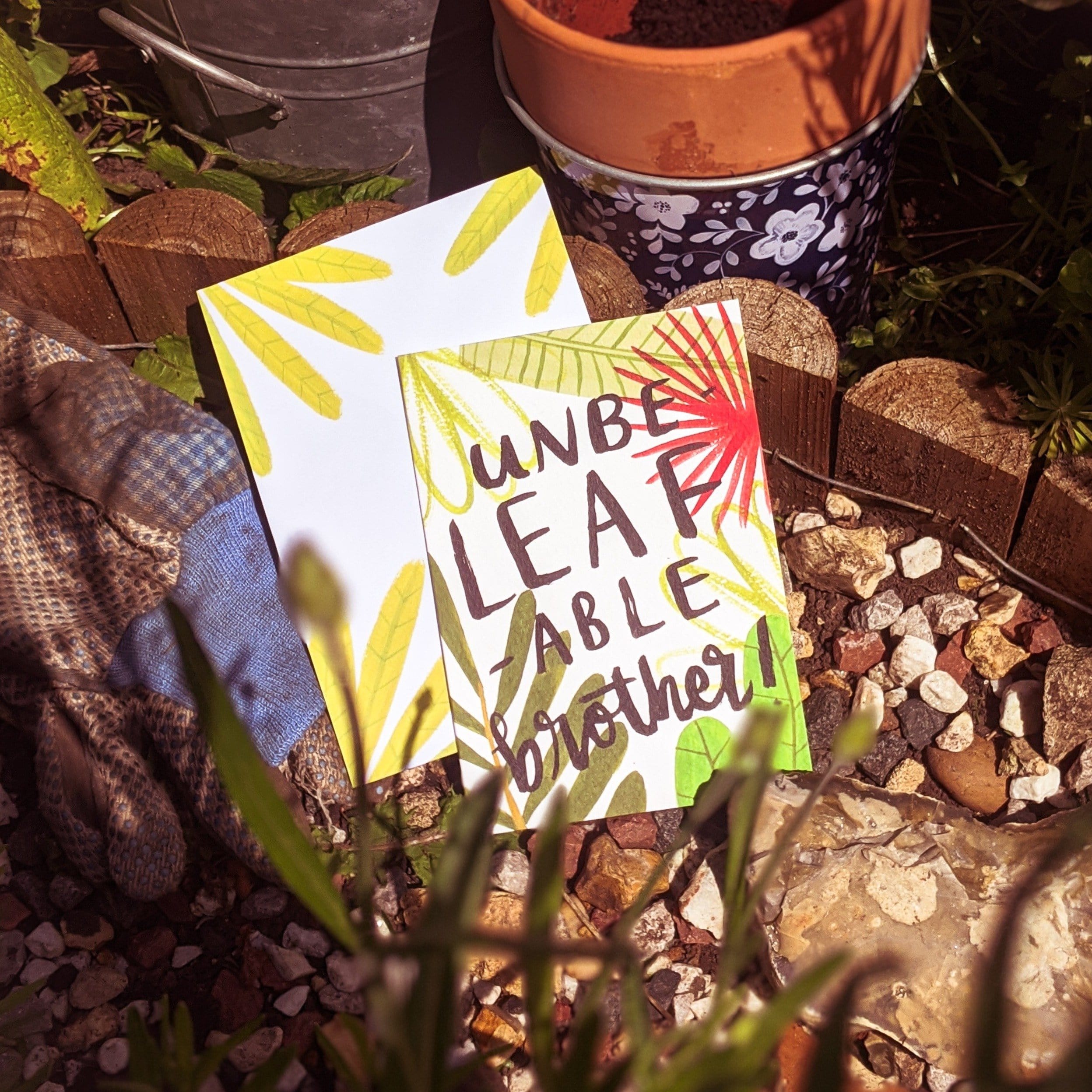 Plant Themed Birthday Card - Brother