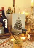 Illustrated Christmas Tree Print