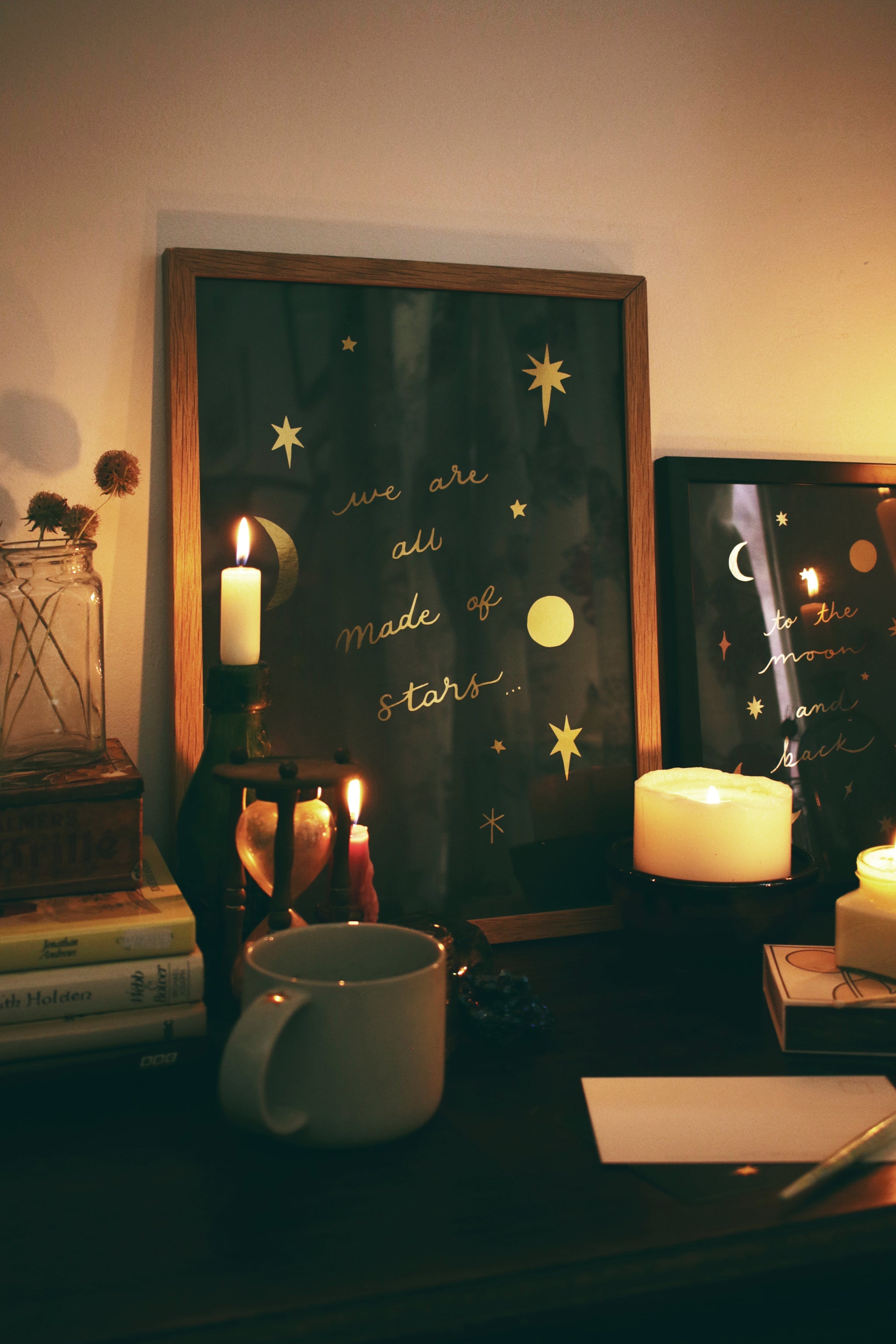 Gold Foil Celestial Print