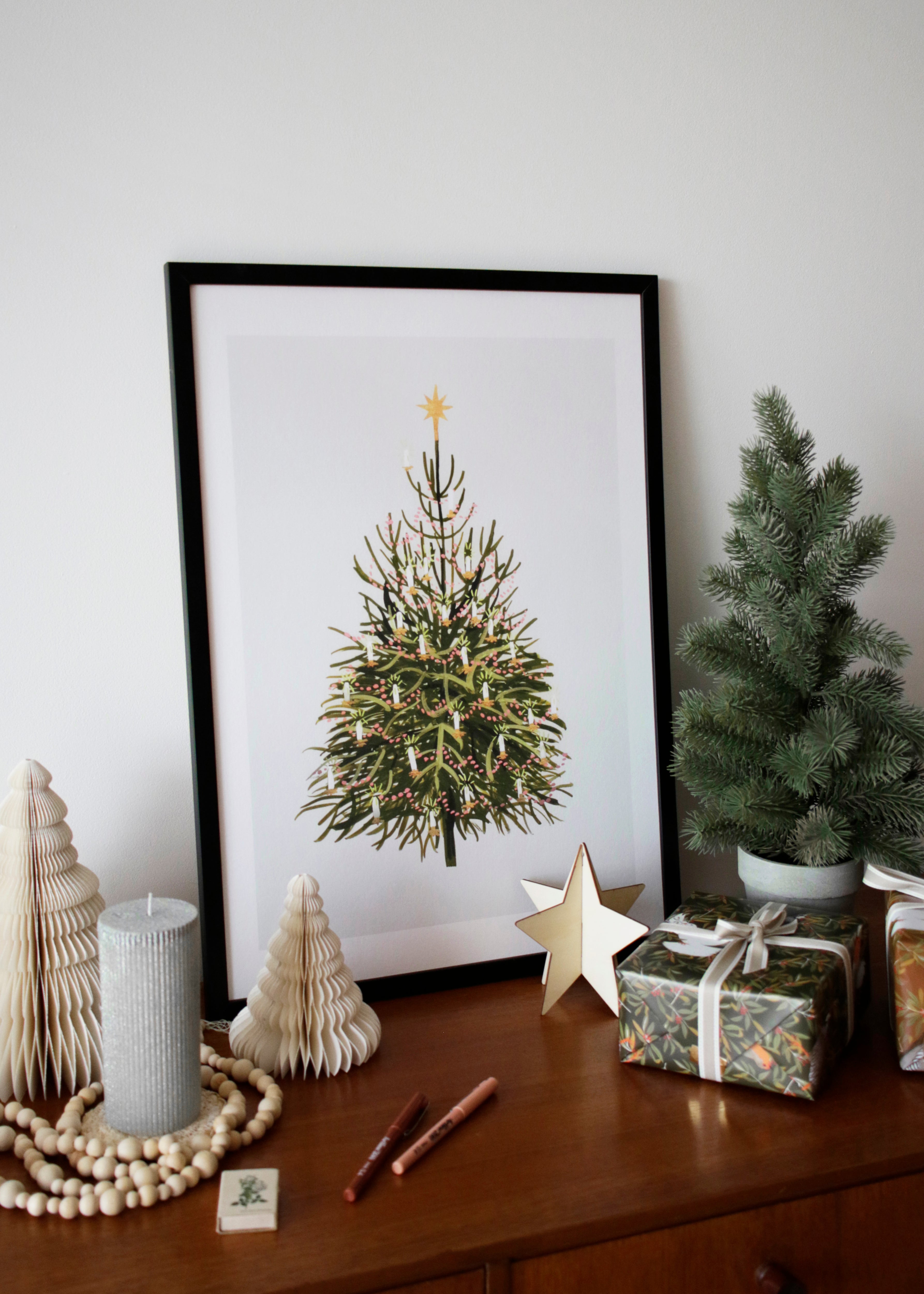 Christmas Tree Wall Art Print
