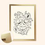 Flower Line Art Print - Forever and Ever