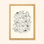 Floral Self Care Print - The Brighter You Bloom