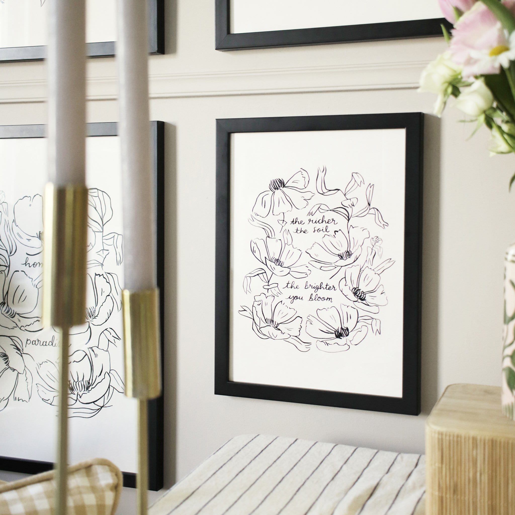 Floral Self Care Print - The Brighter You Bloom