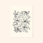 Flower Line Art Love Print - Just Because I Love You