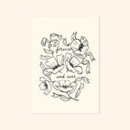 Flower Line Art Print - Forever and Ever