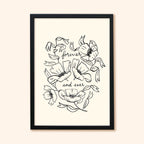 Flower Line Art Print - Forever and Ever