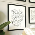 Flower Line Art Print - Forever and Ever