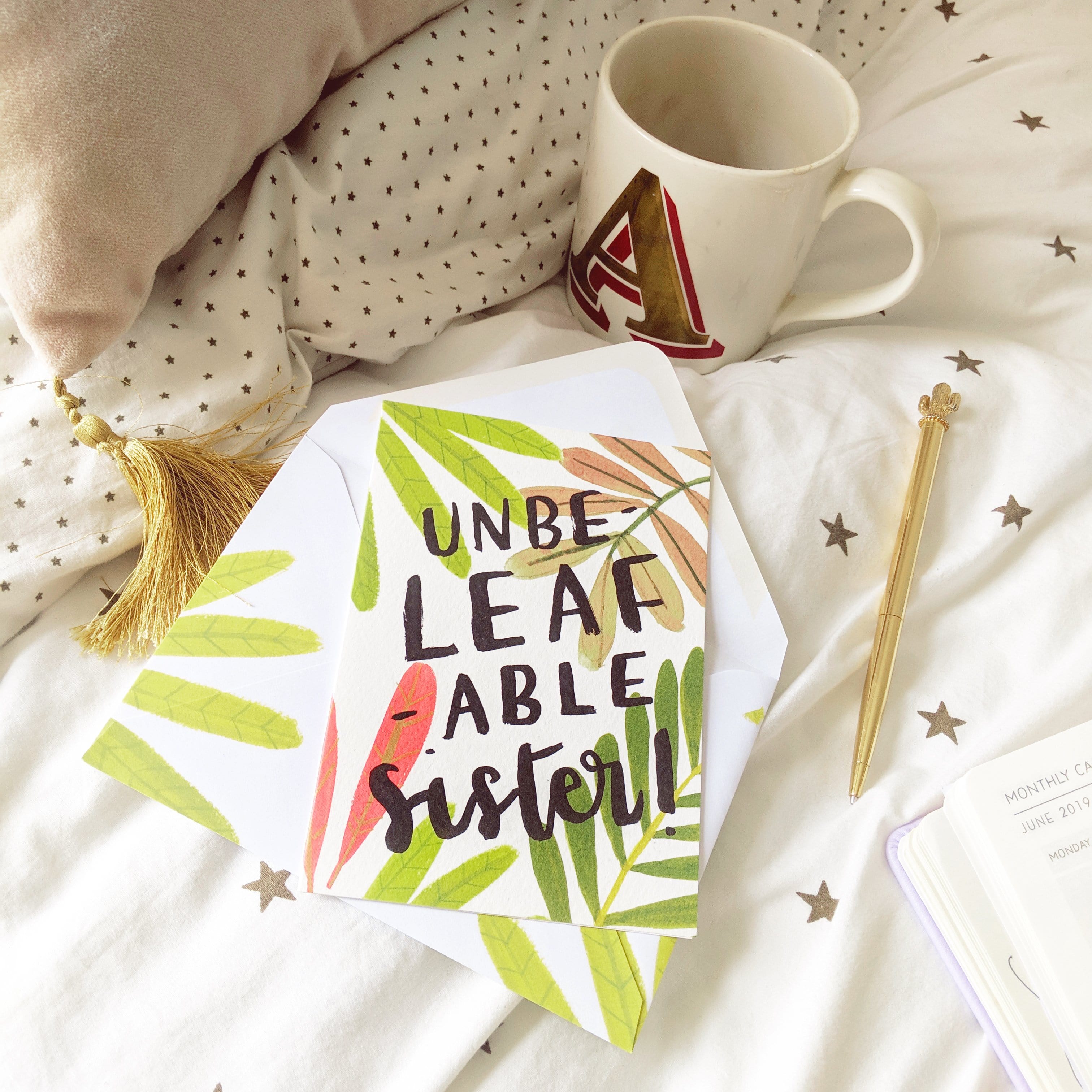 UnbeLEAFable Sister Greetings Card