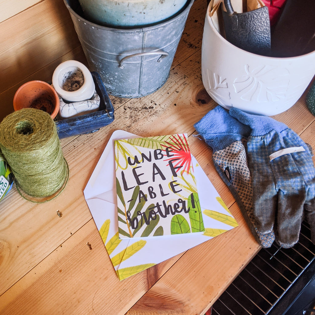 Plant Themed Birthday Card - Brother
