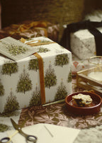 Christmas Tree Pattern Wrapping Paper Sheet