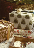 Christmas Tree Pattern Wrapping Paper Sheet