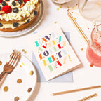 Rainbow Lettering Birthday Card