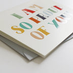 Rainbow Lettering “Proud of You” Card