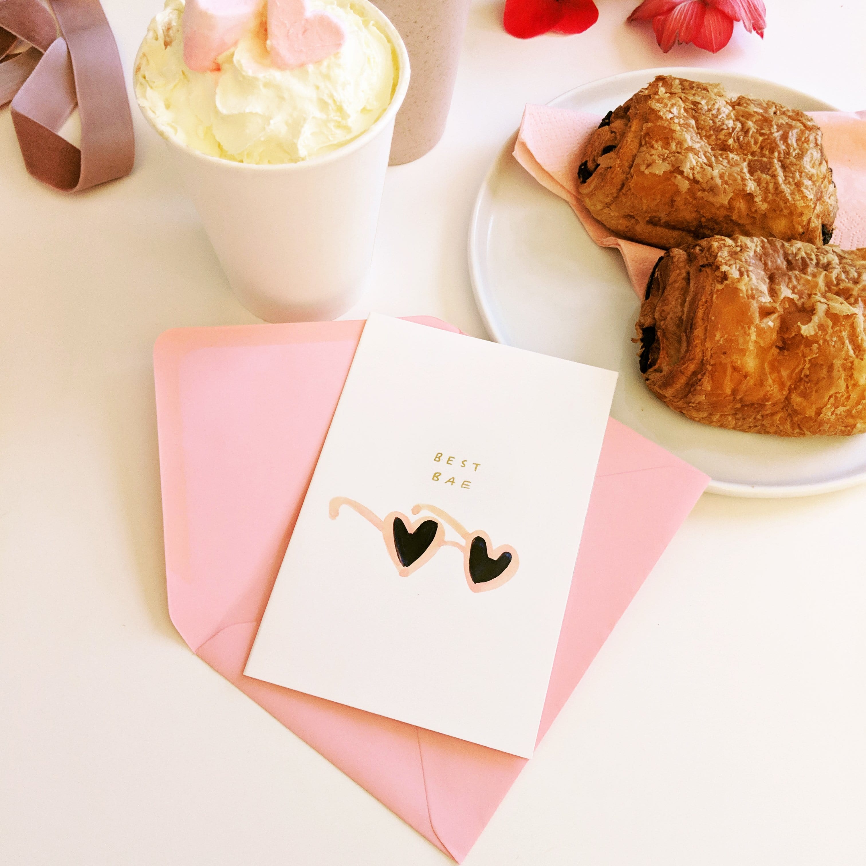 Best Bae Galentines Card