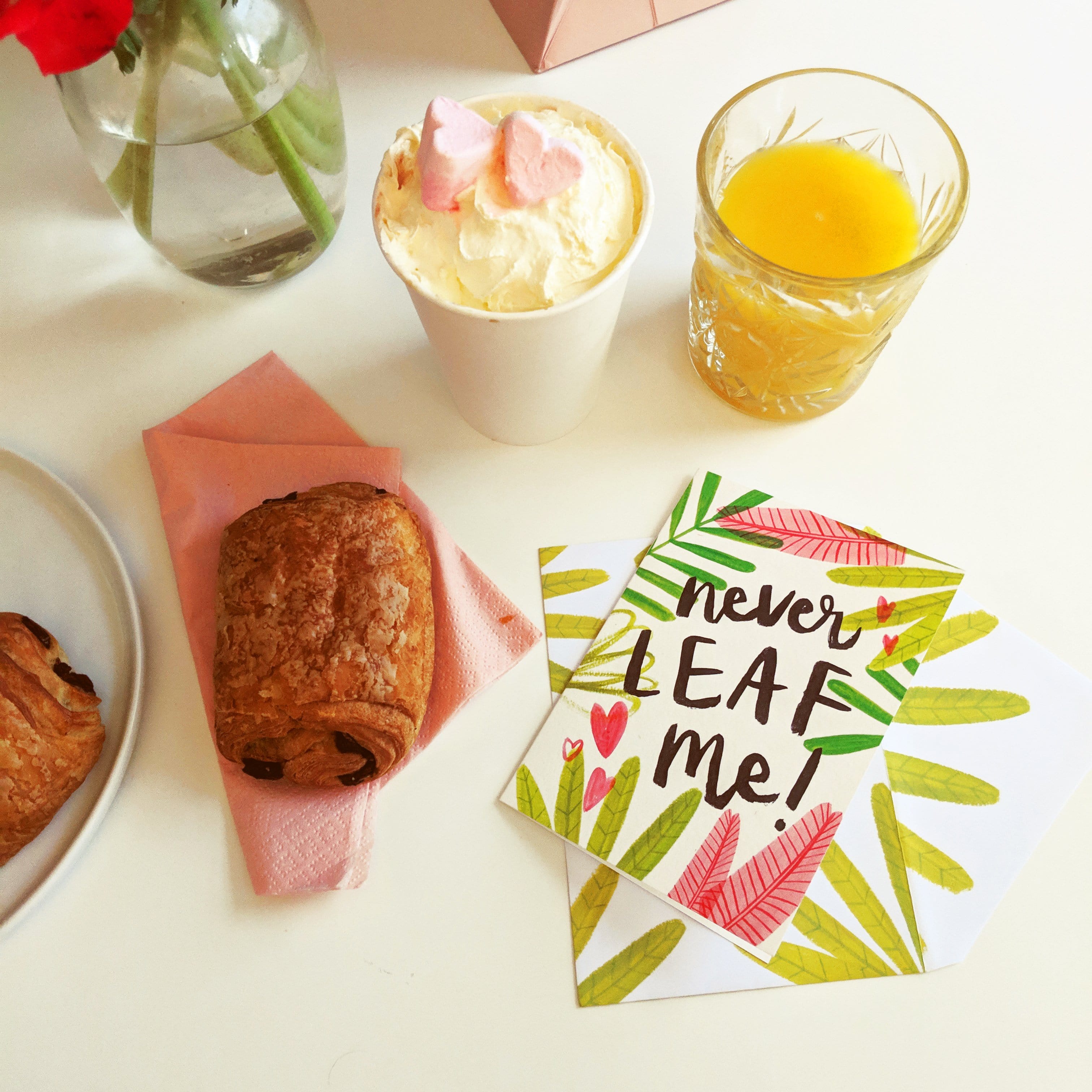 Never LEAF Me Valentine's Card