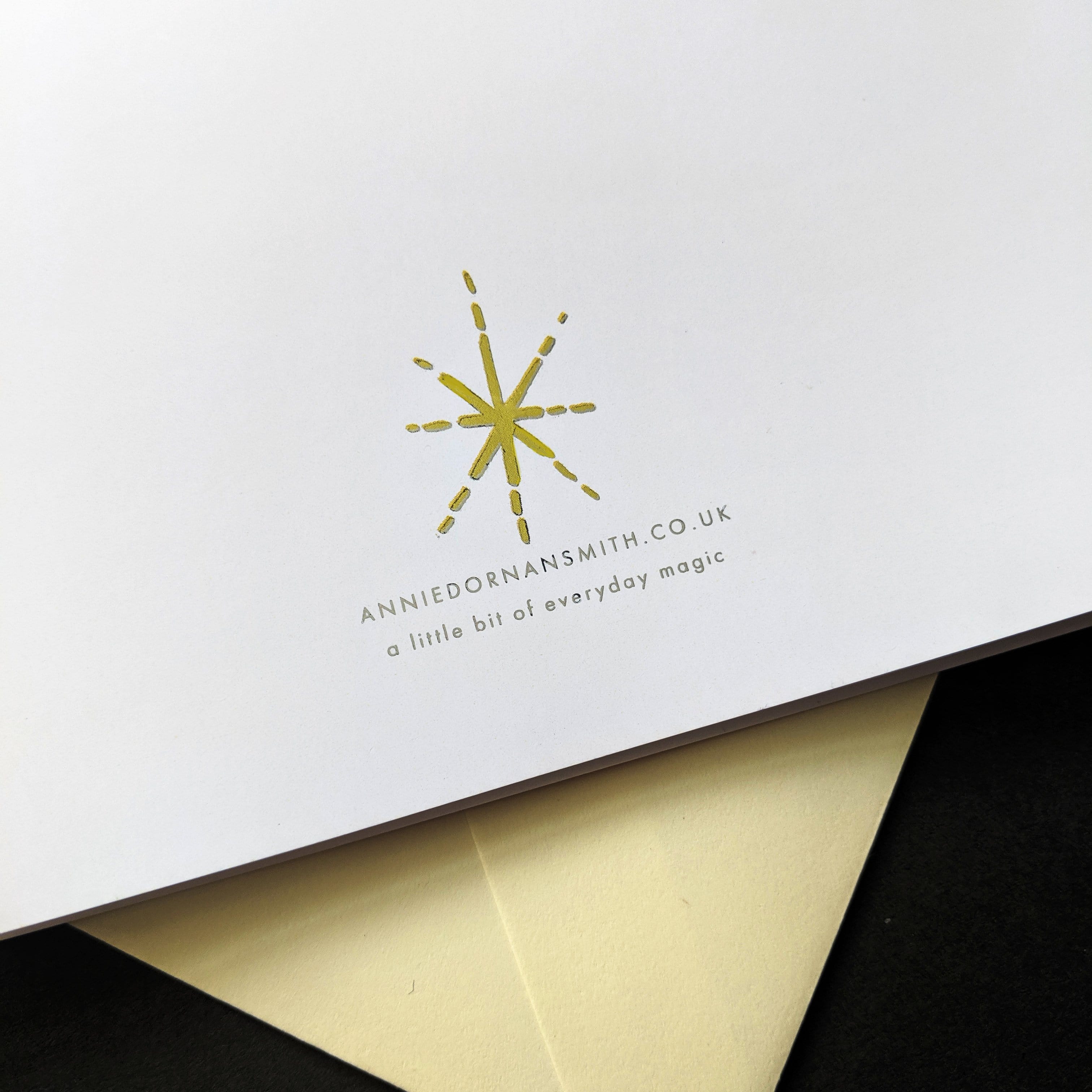 PEACE Gold Typography Christmas Card