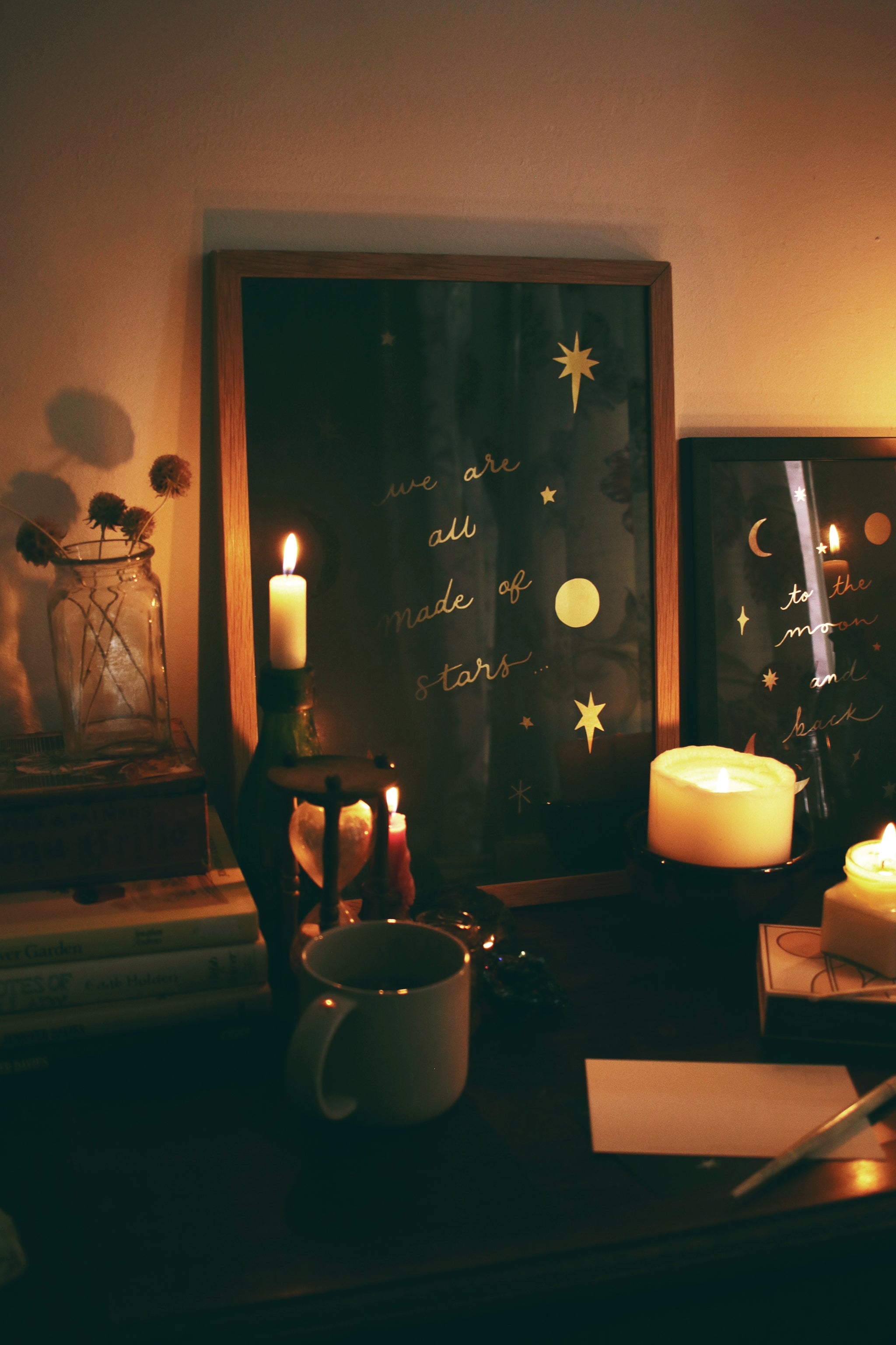 Gold Foil Celestial Print