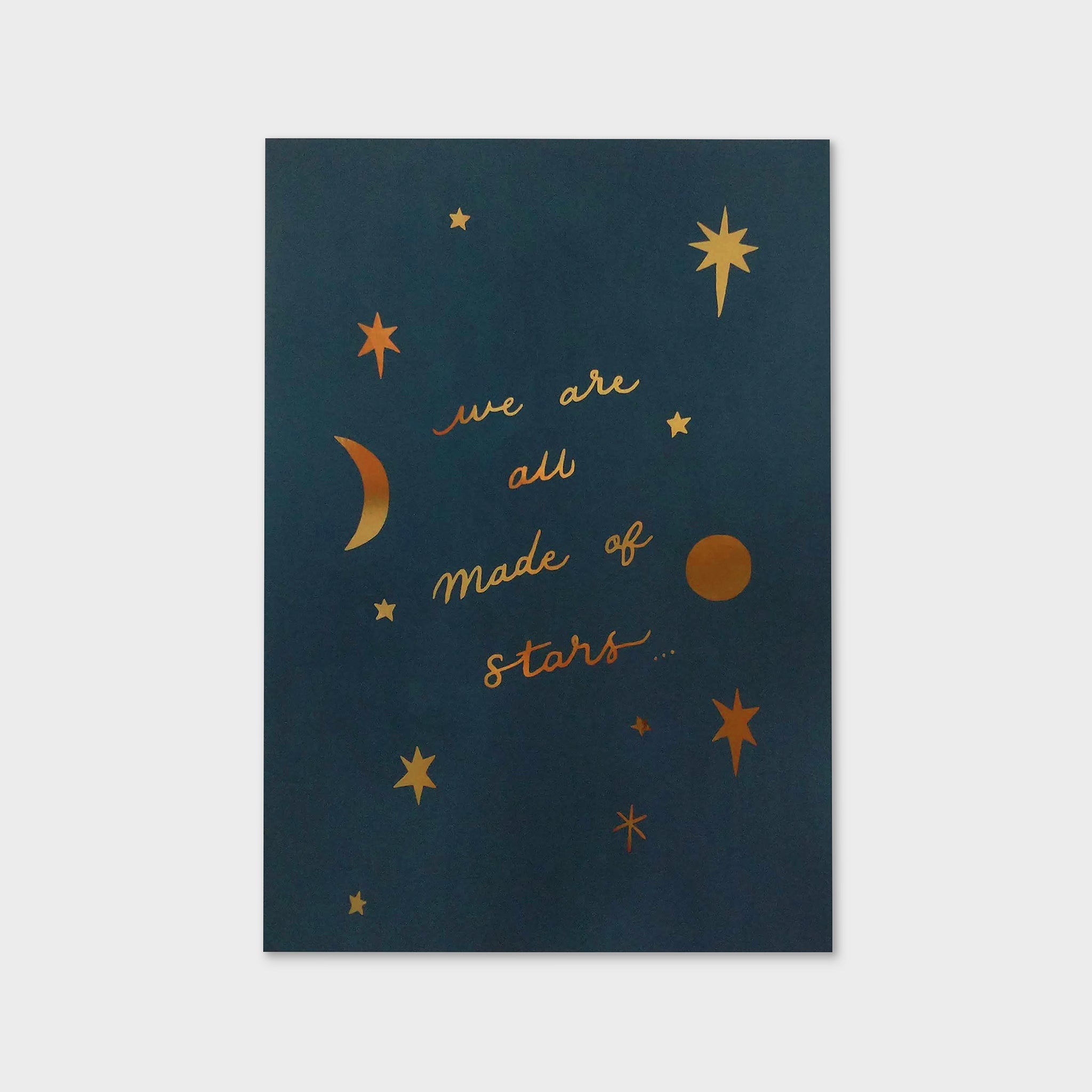 Gold Foil Celestial Print