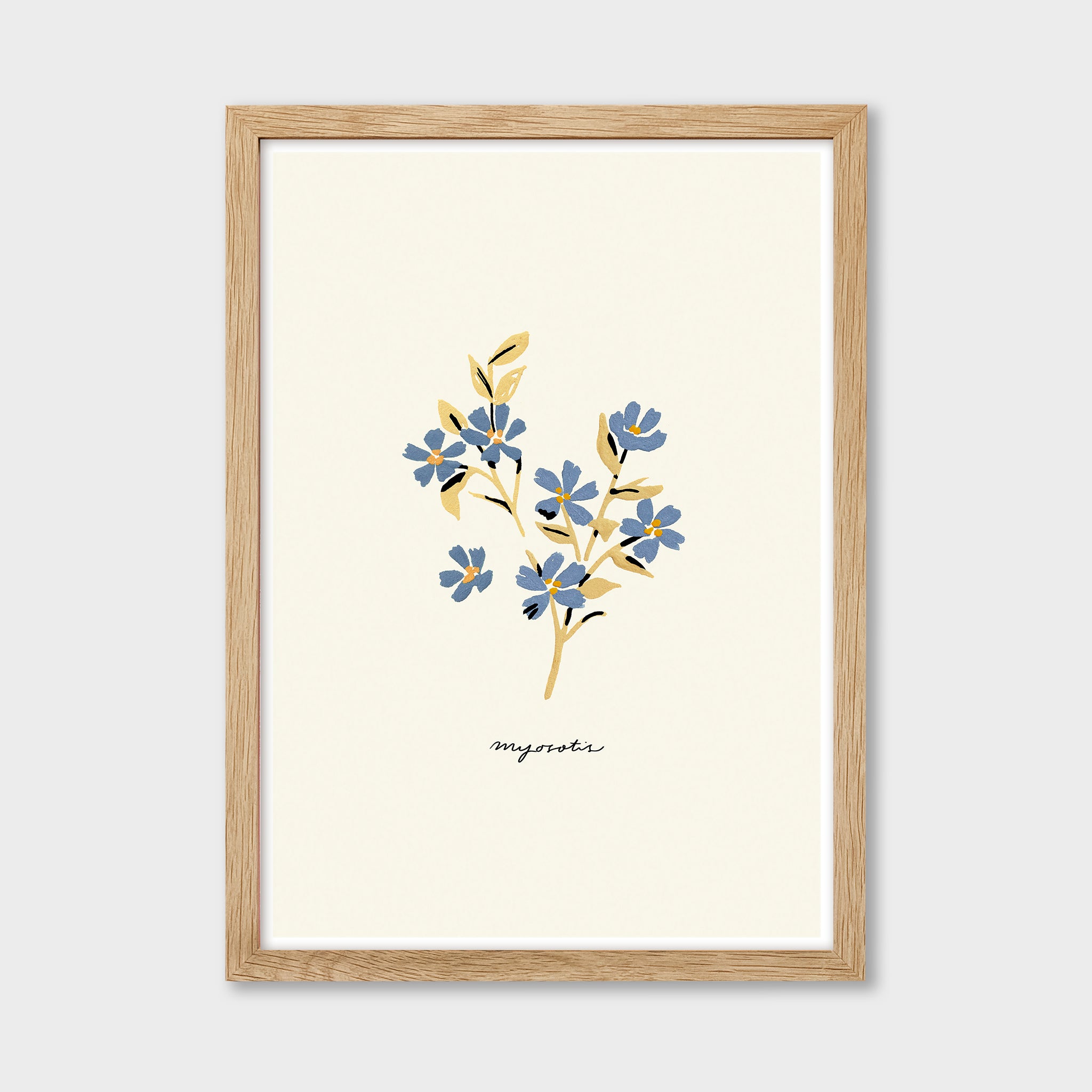 Forget Me Not Print - Myosotis