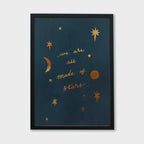 Gold Foil Celestial Print