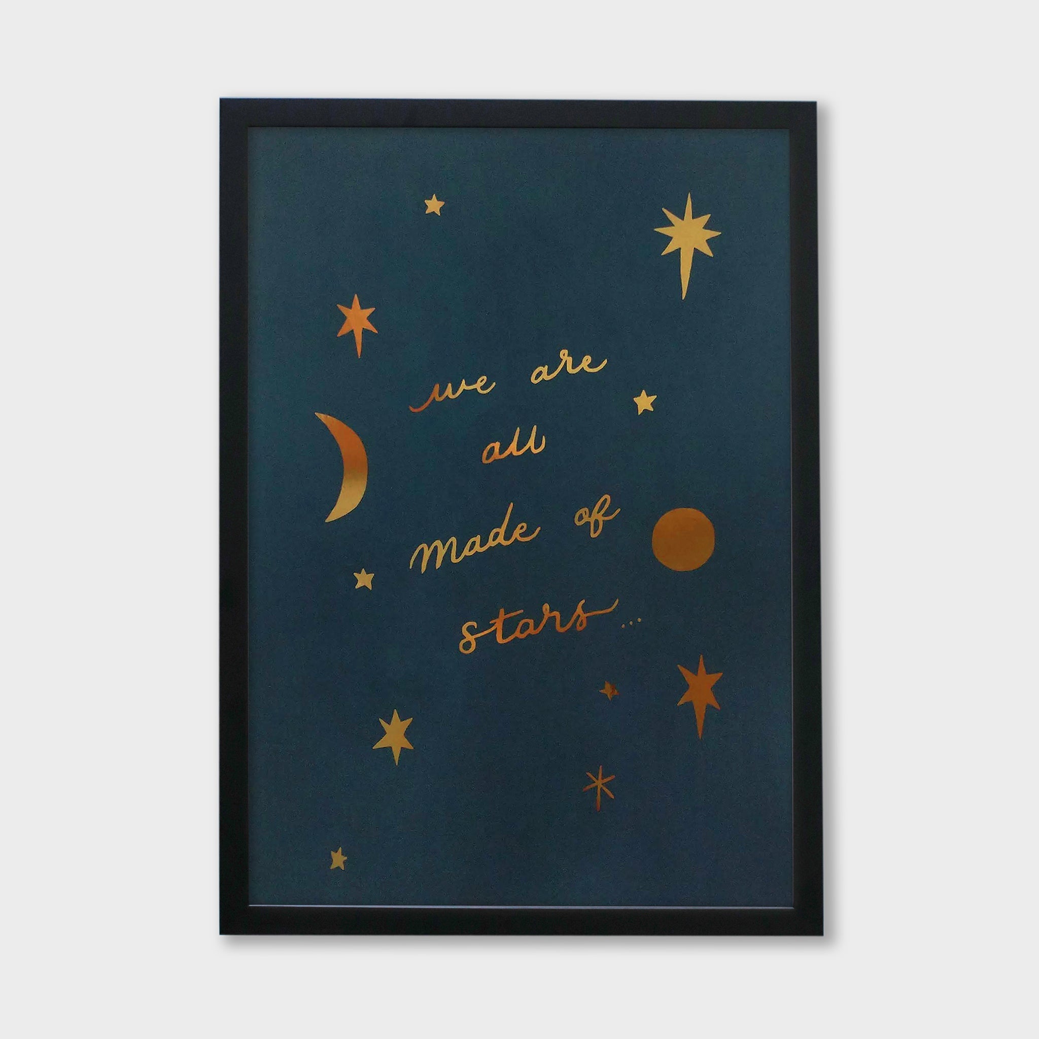 Gold Foil Celestial Print