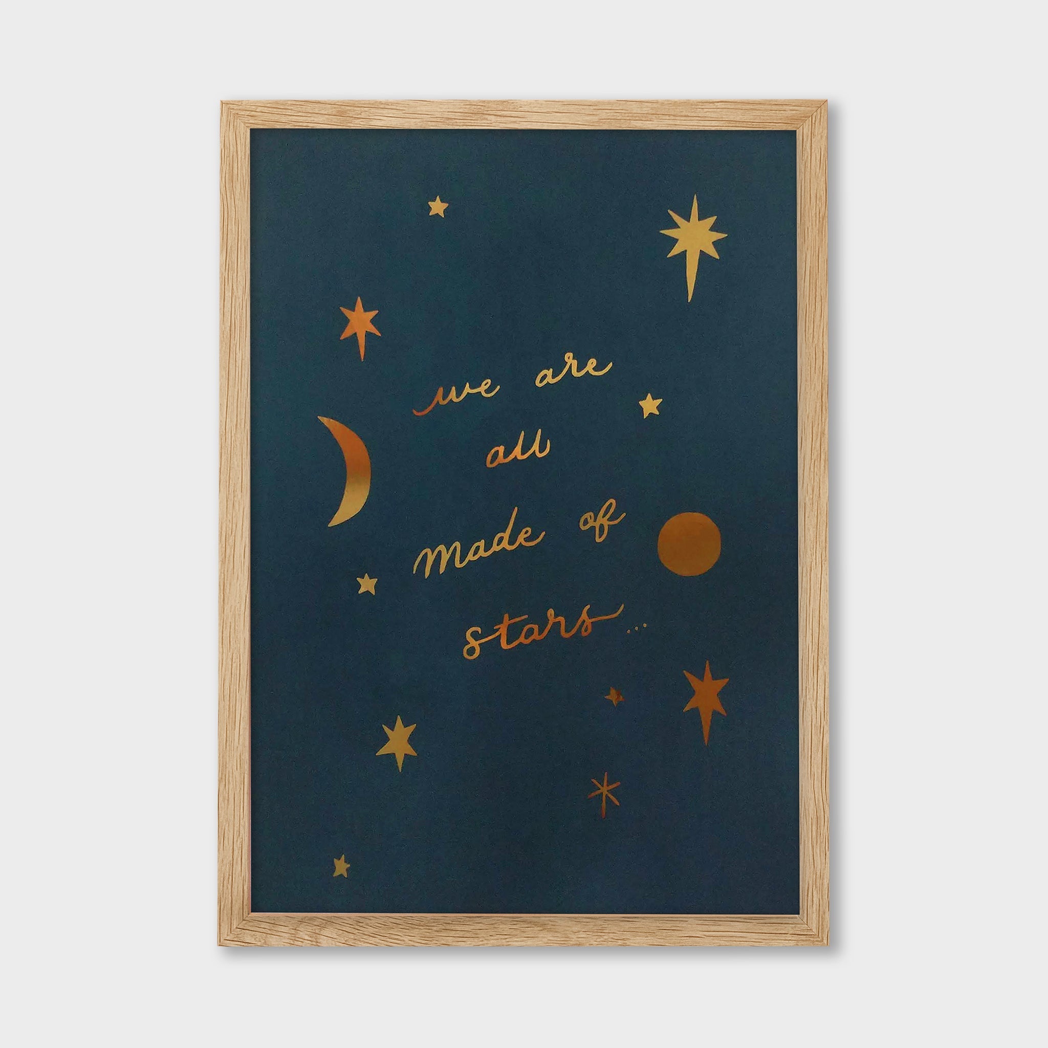 Gold Foil Celestial Print