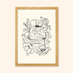 New Home Flower Print - Home is Paradise