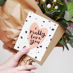 Really Love You Calligraphy Card