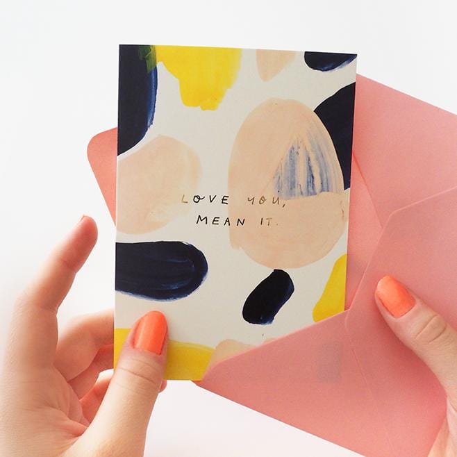 Paint Swatch Valentines Card