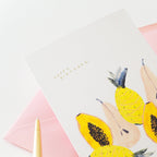 Tropical Fruits Summer Birthday Card