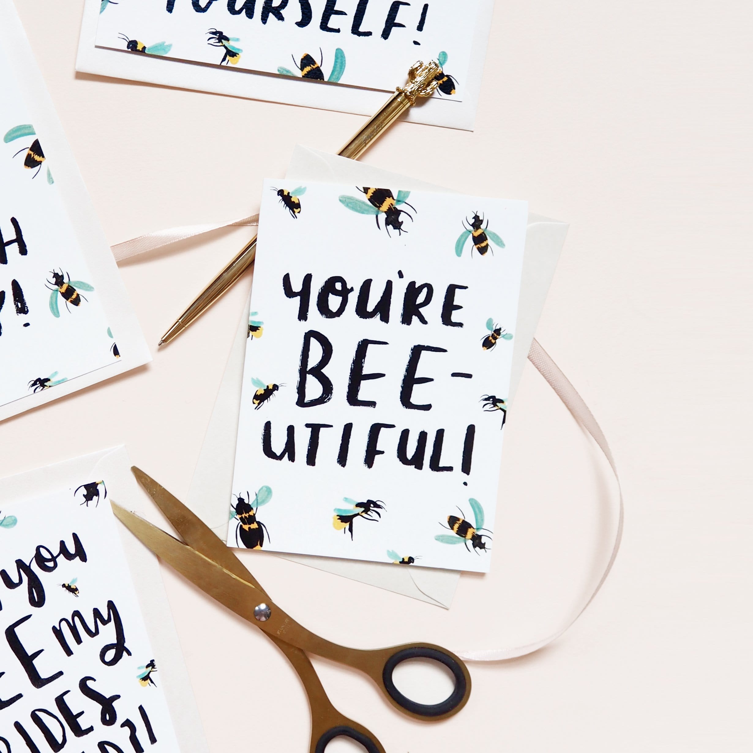 You're BEE-utiful! Greetings Card