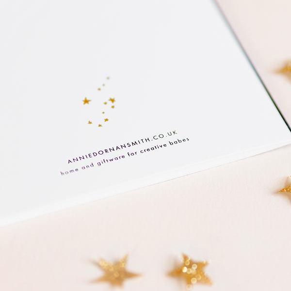 Starry Night Christmas Card - “Merry & Bright”