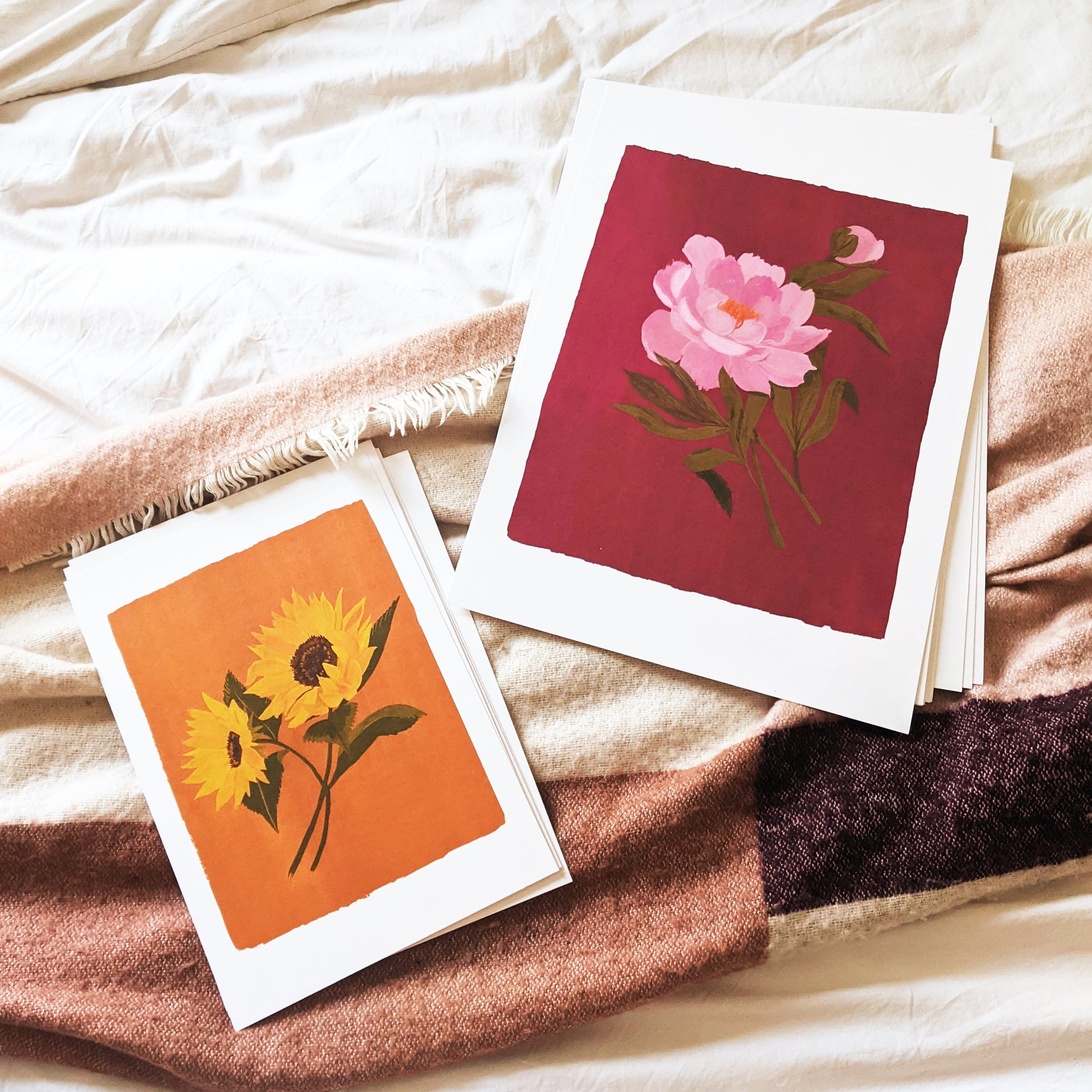 Pink Peony Floral Botanical Art Print