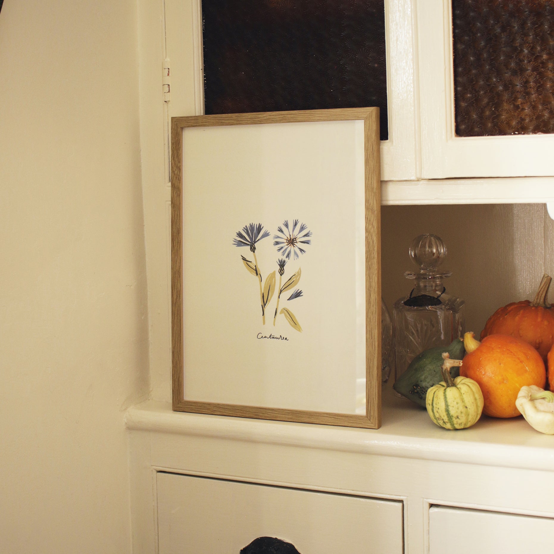 Centaurea Print - Blue Floral