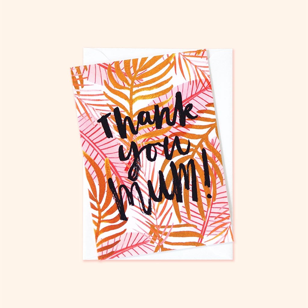 Thank You Mum Plant Card