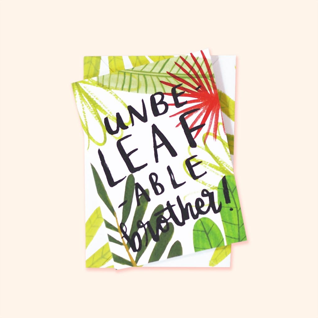 Plant Themed Birthday Card - Brother