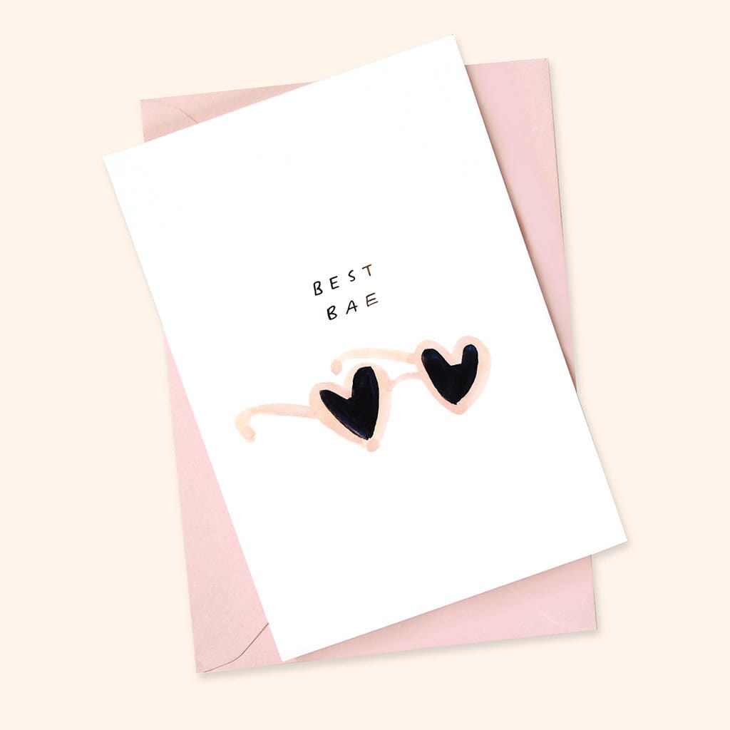 Best Bae Galentines Card