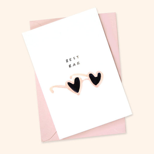Best Bae Galentines Card
