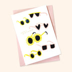 Illustrated Sunglasses Birthday Card