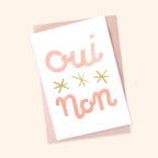 Oui Non French “Just Because” Card