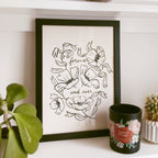 Flower Line Art Print - Forever and Ever