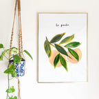 Peach Wall Art Print - “La Peche”